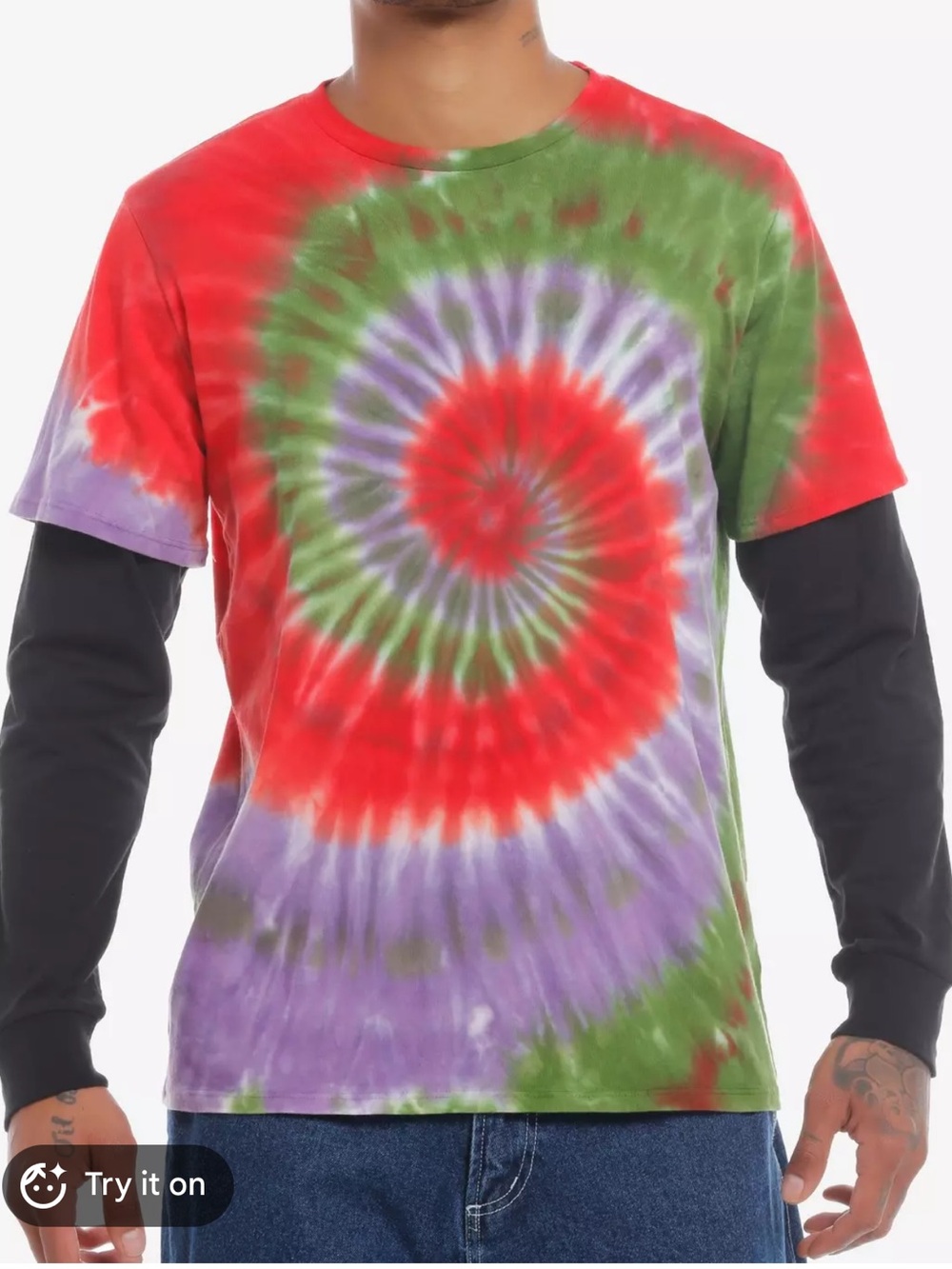 Max Denison Hocus Pocus Disney men's tie dye shirt M